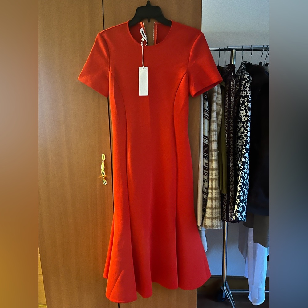 McQ by Alexander McQueen Red Mermaid Dress